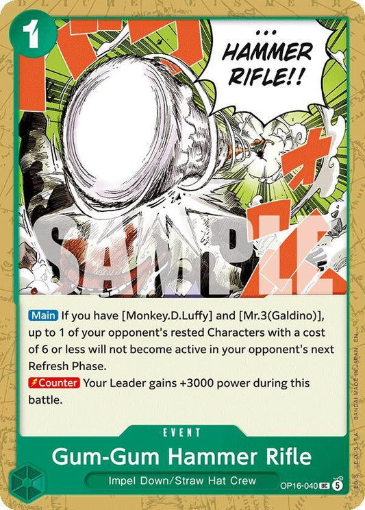 Gum-Gum Hammer Rifle - OP16-040 - The Time of Battle (OP16) - Normal - One Piece TCG Card