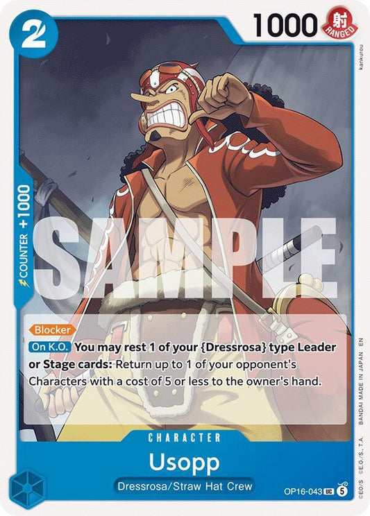 Usopp - OP16-043 - The Time of Battle (OP16) - Normal - One Piece TCG Card