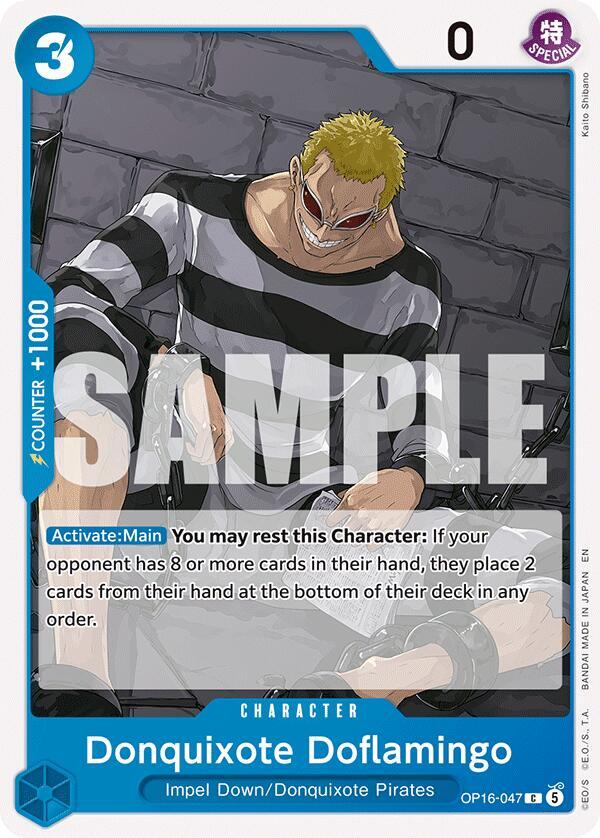 Donquixote Doflamingo (047) - OP16-047 - The Time of Battle (OP16) - Normal - One Piece TCG Card