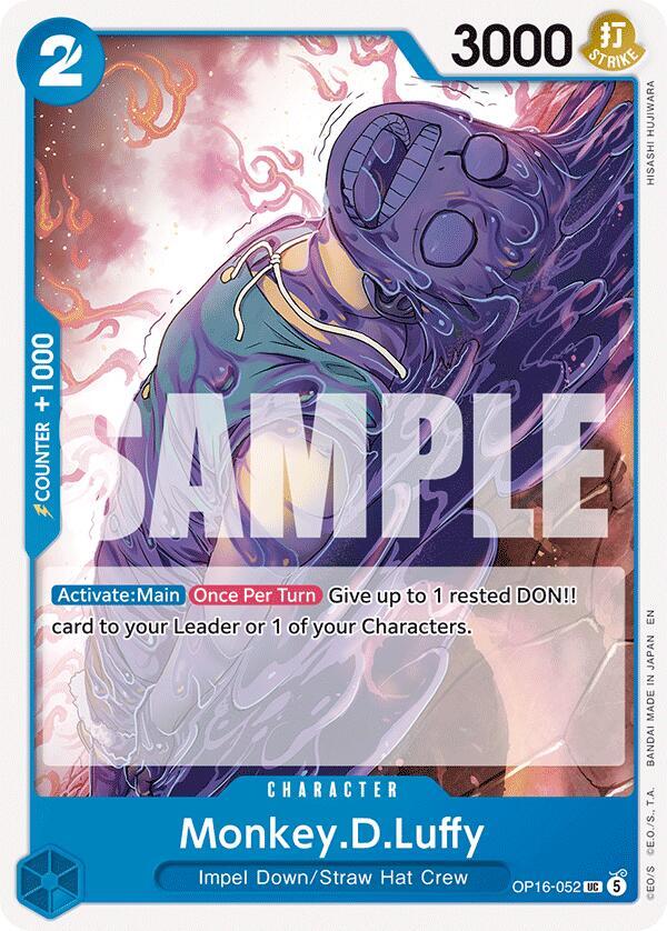 Monkey.D.Luffy (052) - OP16-052 - The Time of Battle (OP16) - Normal - One Piece TCG Card