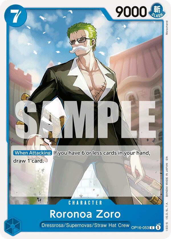 Roronoa Zoro (053) - OP16-053 - The Time of Battle (OP16) - Normal - One Piece TCG Card