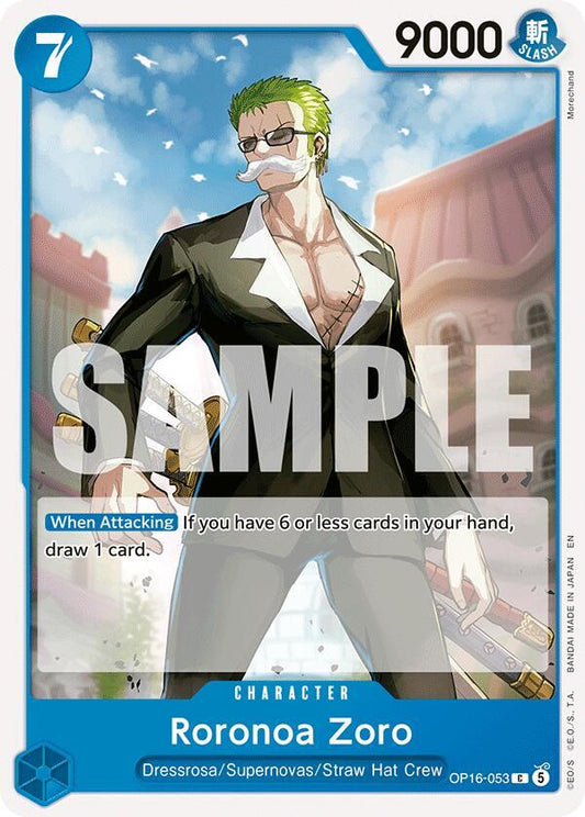 Roronoa Zoro (053) - OP16-053 - The Time of Battle (OP16) - Normal - One Piece TCG Card