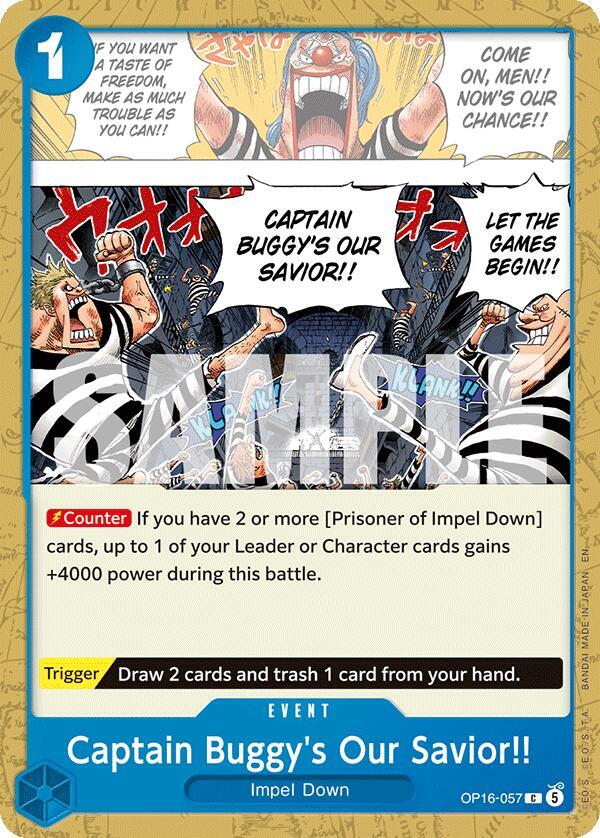 Captain Buggy's Our Savior!! - OP16-057 - The Time of Battle (OP16) - Normal - One Piece TCG Card