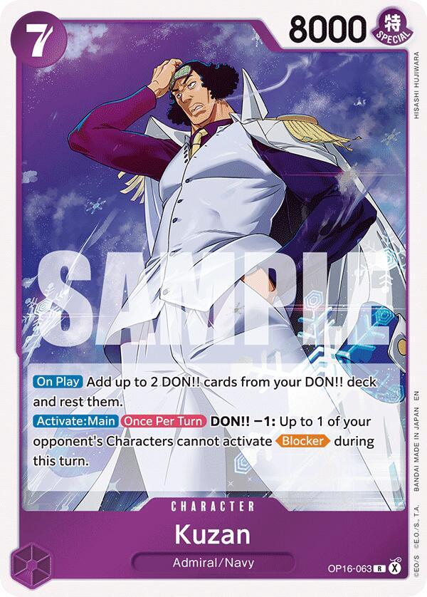 Kuzan - OP16-063 - The Time of Battle (OP16) - Foil - One Piece TCG Card