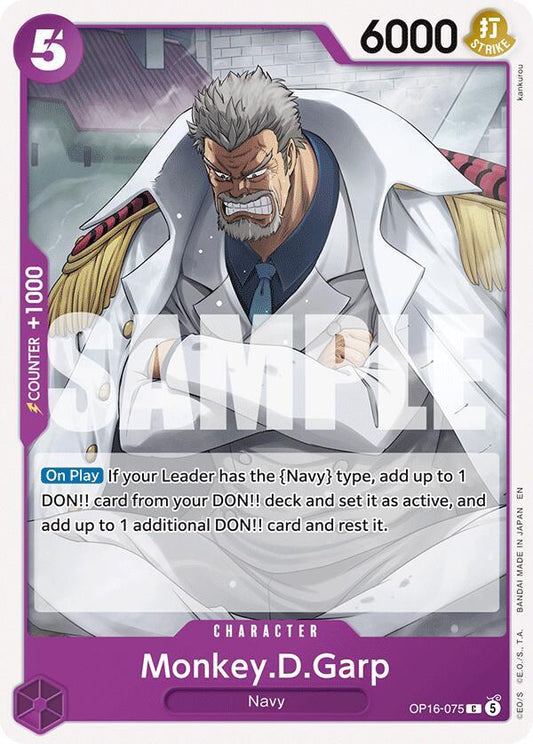Monkey.D.Garp - OP16-075 - The Time of Battle (OP16) - Normal - One Piece TCG Card