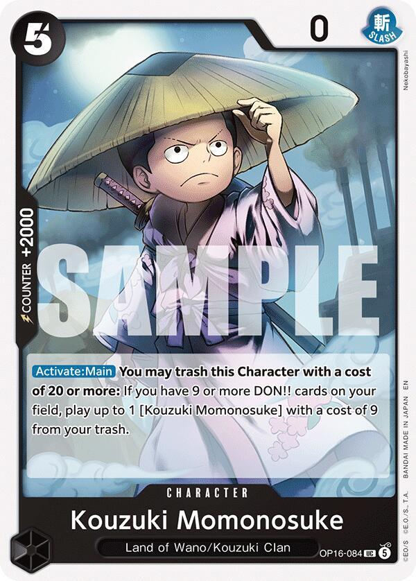 Kouzuki Momonosuke (084) - OP16-084 - The Time of Battle (OP16) - Normal - One Piece TCG Card