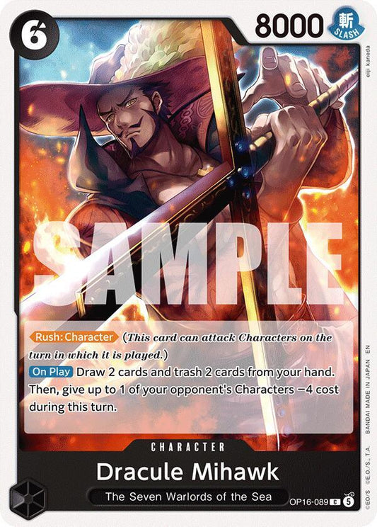 Dracule Mihawk - OP16-089 - The Time of Battle (OP16) - Normal - One Piece TCG Card