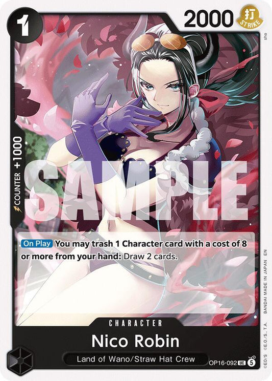 Nico Robin - OP16-092 - The Time of Battle (OP16) - Normal - One Piece TCG Card