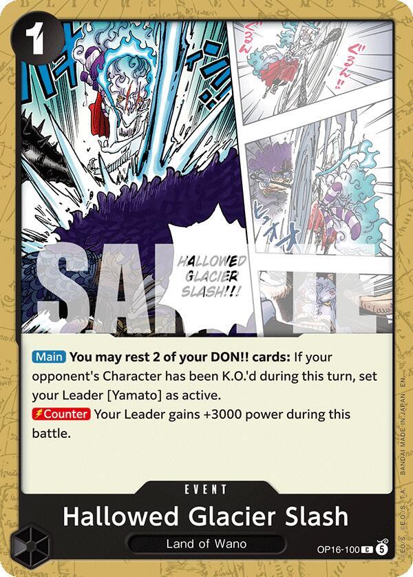 Hallowed Glacier Slash - OP16-100 - The Time of Battle (OP16) - Normal - One Piece TCG Card