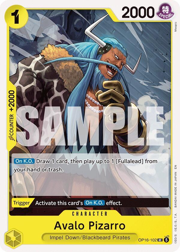 Avalo Pizarro - OP16-102 - The Time of Battle (OP16) - Normal - One Piece TCG Card