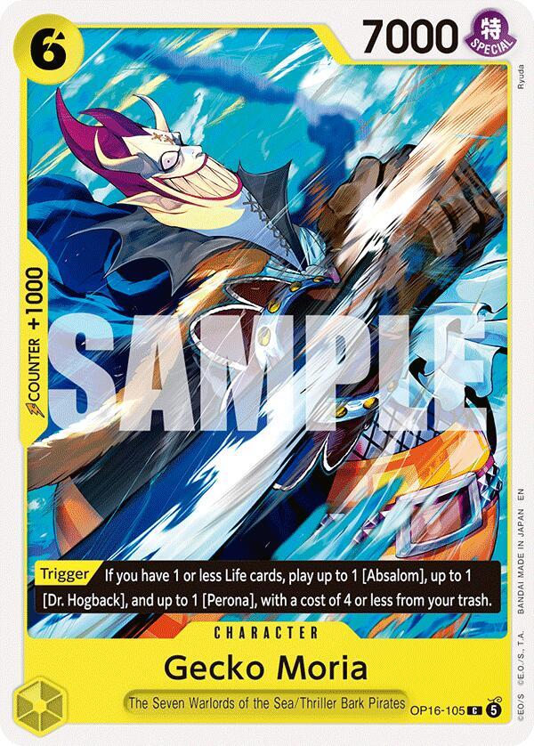 Gecko Moria - OP16-105 - The Time of Battle (OP16) - Normal - One Piece TCG Card