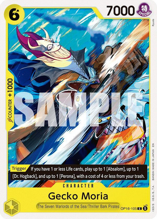 Gecko Moria - OP16-105 - The Time of Battle (OP16) - Normal - One Piece TCG Card