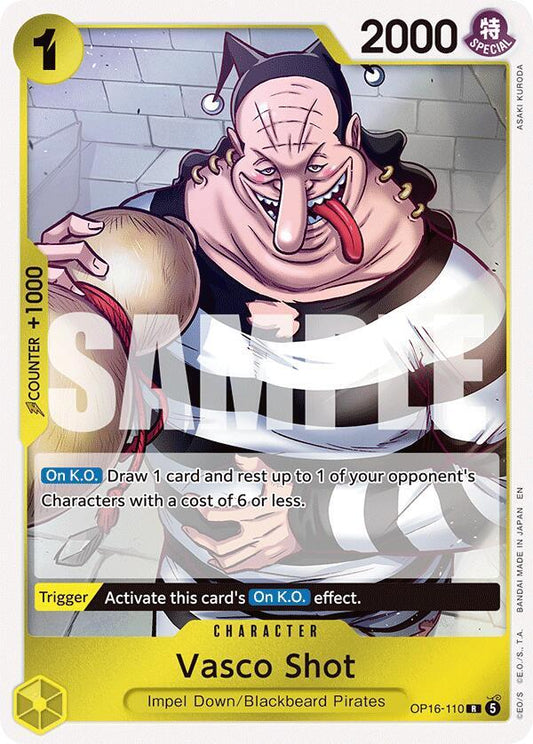 Vasco Shot - OP16-110 - The Time of Battle (OP16) - Foil - One Piece TCG Card