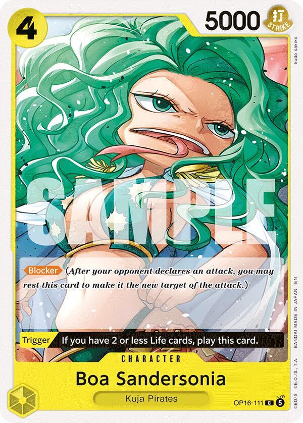 Boa Sandersonia - OP16-111 - The Time of Battle (OP16) - Normal - One Piece TCG Card