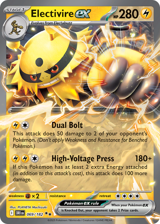 Electivire ex - 69/182 - Scarlet & Violet Destined Rivals (DRI)