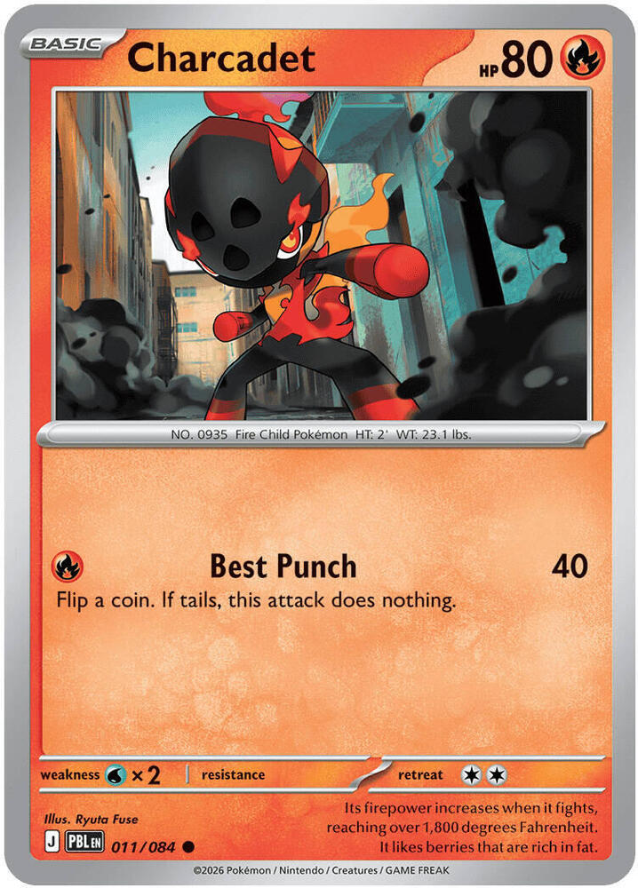 Charcadet - 011/084 - ME05: Pitch Black (PBL) - Normal - Pokemon TCG Card