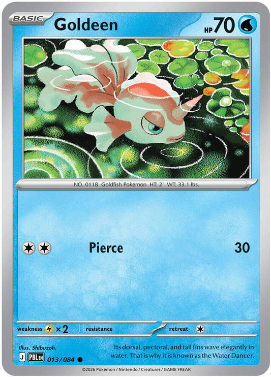 Goldeen - 013/084 - ME05: Pitch Black (PBL) - Common - Reverse Holofoil - Pokemon TCG Card