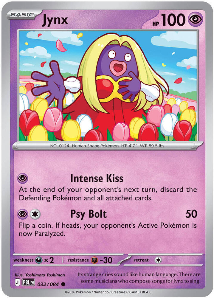 Jynx - 032/084 - ME05: Pitch Black (PBL) - Normal - Pokemon TCG Card