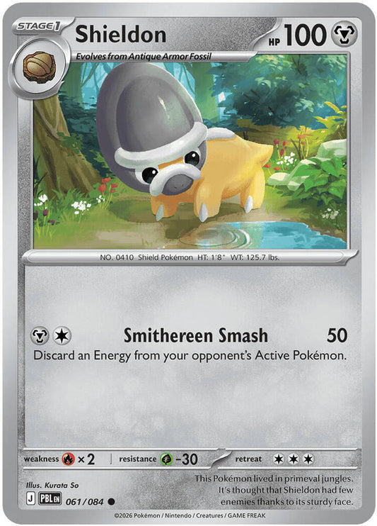 Shieldon - 061/084 - ME05: Pitch Black (PBL) - Normal - Pokemon TCG Card