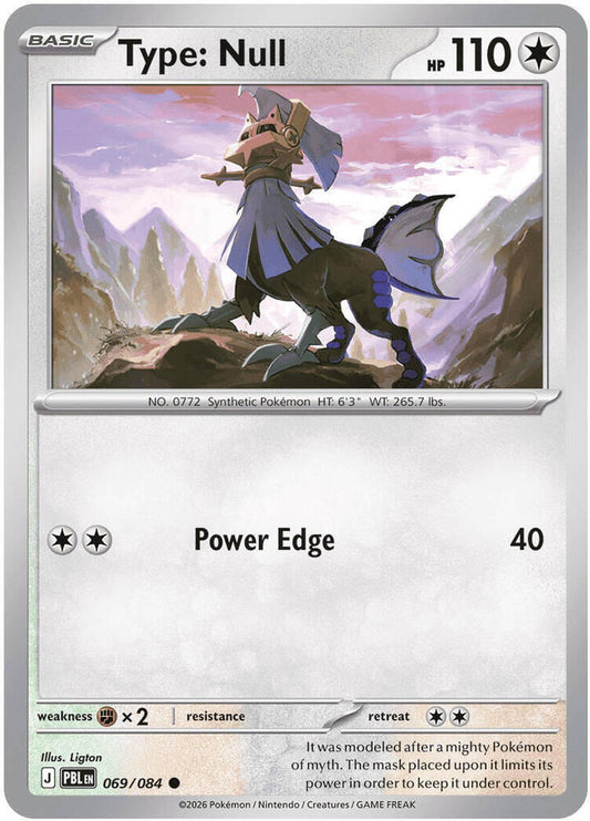 Type: Null - 069/084 - ME05: Pitch Black (PBL) - Normal - Pokemon TCG Card