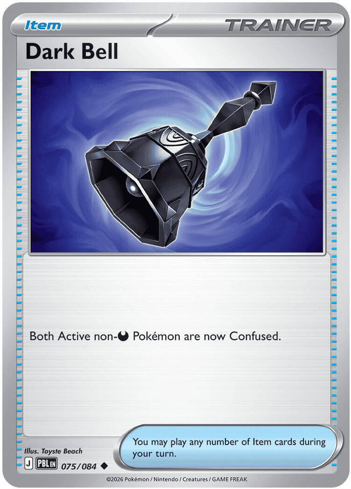 Dark Bell - 075/084 - ME05: Pitch Black (PBL) - Uncommon - Normal - Pokemon TCG Card