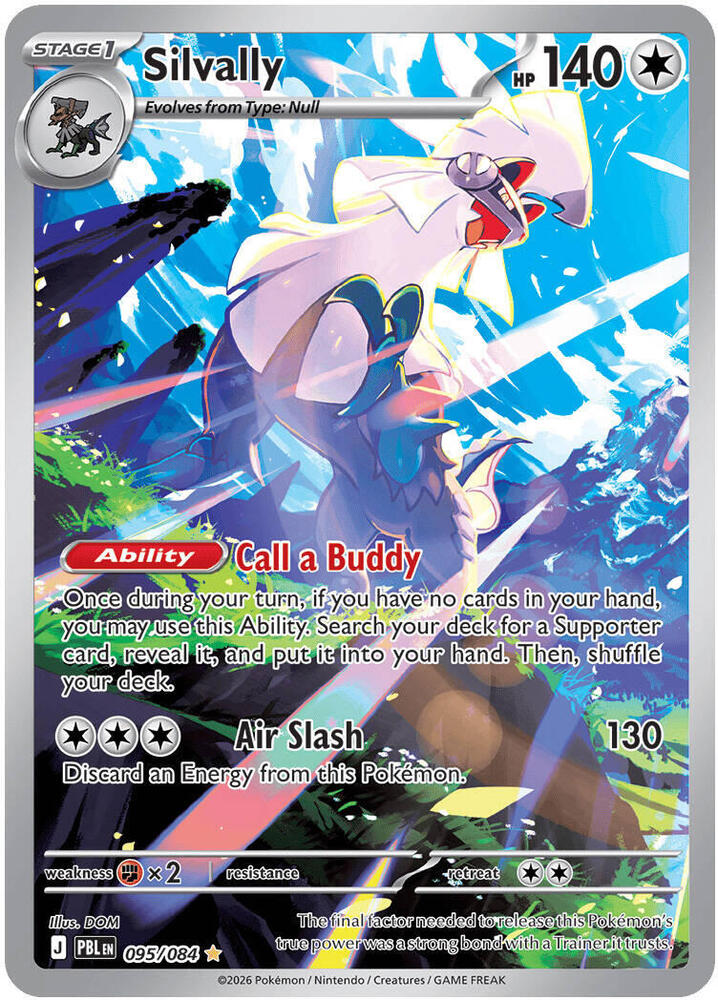 Silvally - 095/084 - ME05: Pitch Black (PBL) - Illustration Rare - Holofoil - Pokemon TCG Card