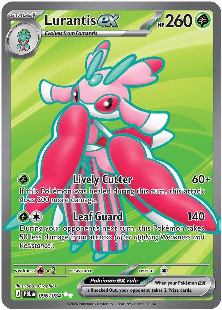 Lurantis ex - 096/084 - ME05: Pitch Black (PBL) - Ultra Rare - Holofoil - Pokemon TCG Card