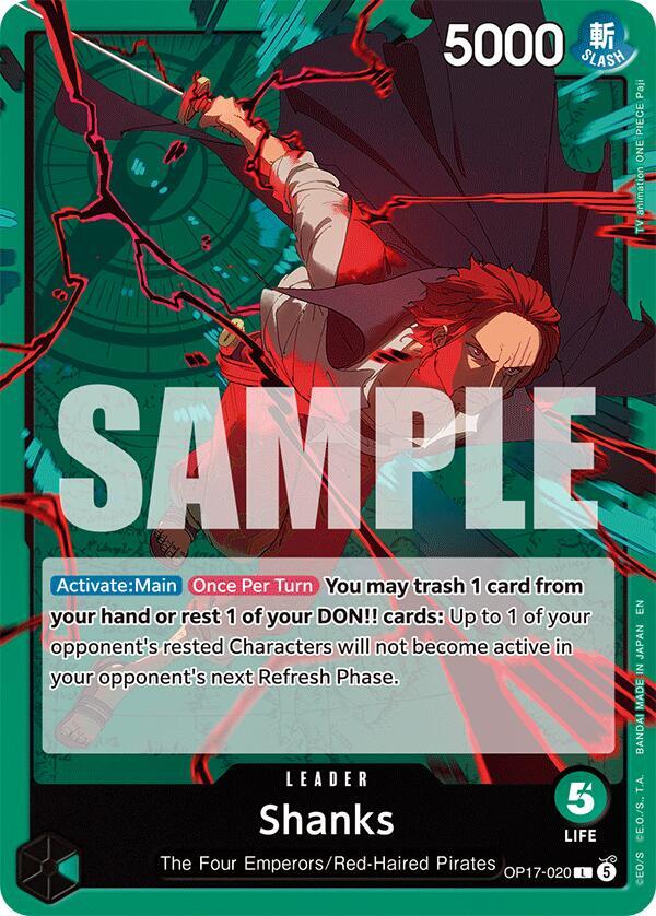 Shanks (020) - OP17-020 - The World's Strongest Warriors (OP17) - Normal - One Piece TCG Card