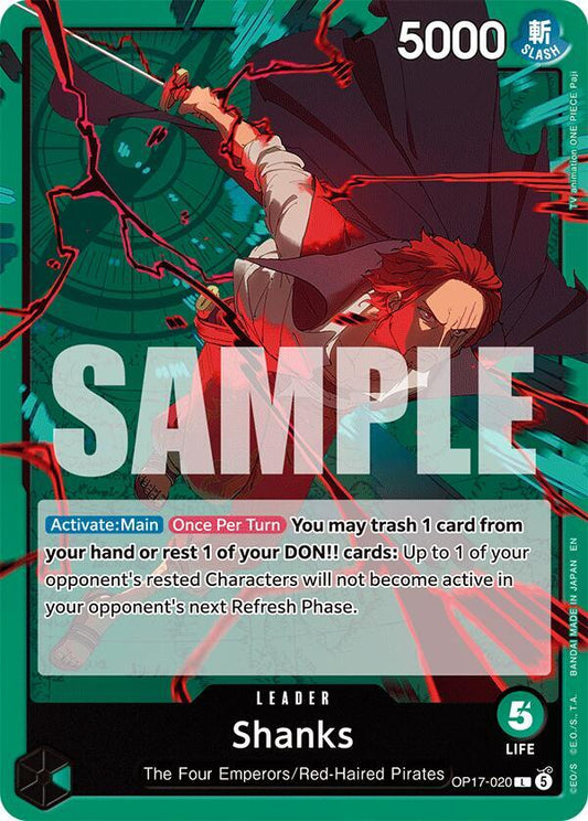 Shanks (020) - OP17-020 - The World's Strongest Warriors (OP17) - Normal - One Piece TCG Card