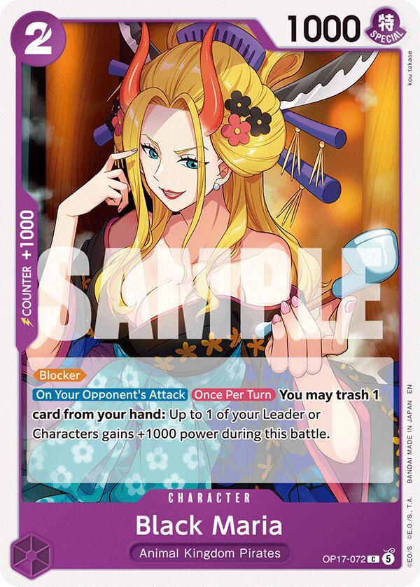 Black Maria - OP17-072 - The World's Strongest Warriors (OP17) - Normal - One Piece TCG Card