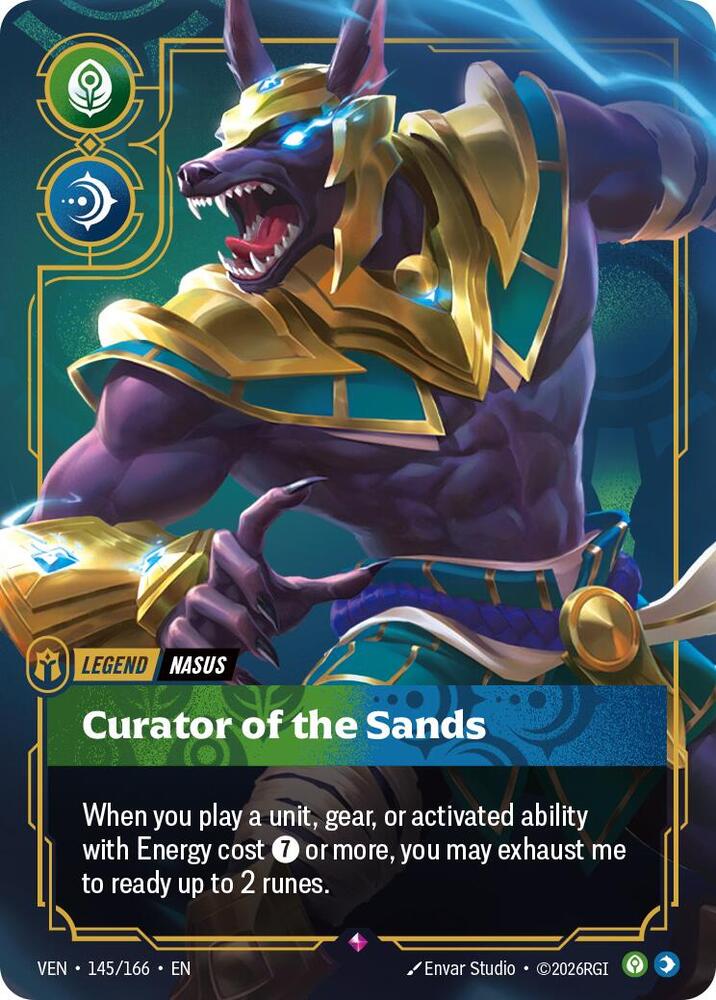 Nasus - Curator of the Sands - 145/166 - Vendetta (VEN) - Foil