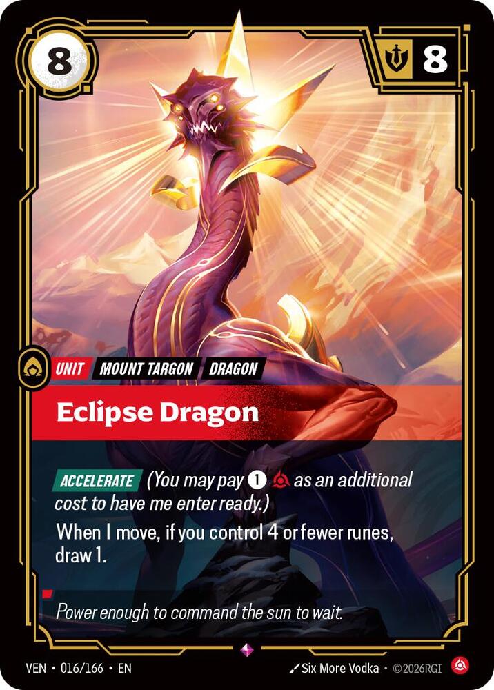 Eclipse Dragon - 016/166 - Vendetta (VEN) - Foil