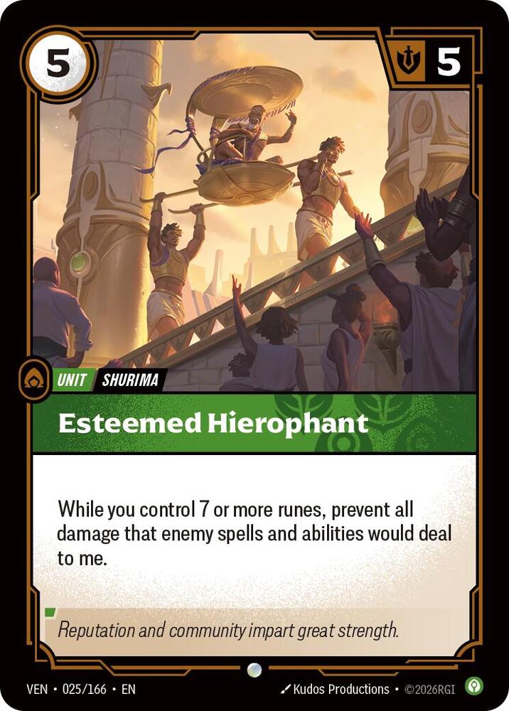 Esteemed Hierophant - 025/166 - Vendetta (VEN) - Foil