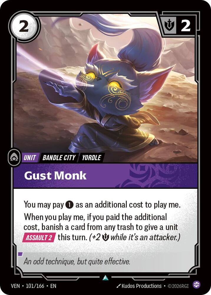 Gust Monk - 101/166 - Vendetta (VEN) - Foil