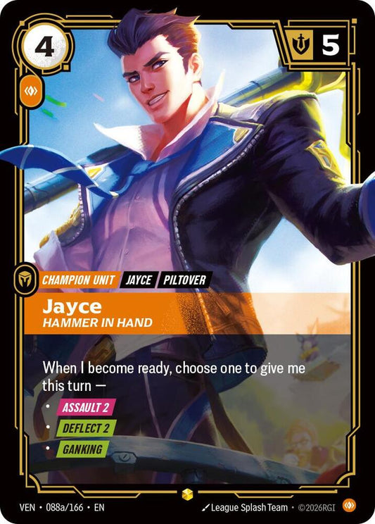 Jayce - Hammer in Hand (Alternate Art) - 088a/166 - Vendetta (VEN) - Foil
