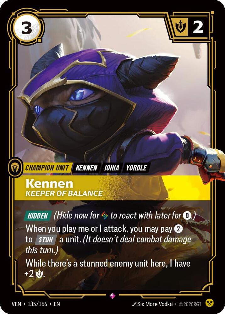 Kennen - Keeper of Balance - 135/166 - Vendetta (VEN) - Foil
