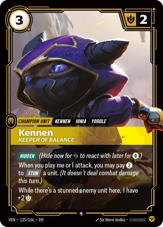 Kennen - Keeper of Balance - 135/166 - Vendetta (VEN) - Foil