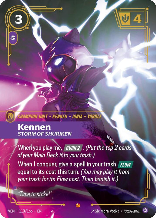 Kennen - Storm of Shuriken - 113/166 - Vendetta (VEN) - Foil