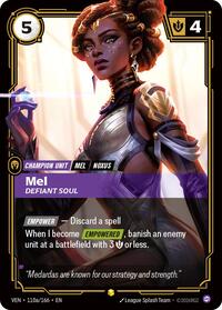 Mel - Defiant Soul (Alternate Art) - 110a/166 - Vendetta (VEN) - Foil
