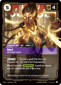 Mel - Defiant Soul - 110/166 - Vendetta (VEN) - Foil