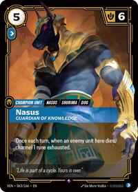 Nasus - Guardian of Knowledge - 063/166 - Vendetta (VEN) - Foil
