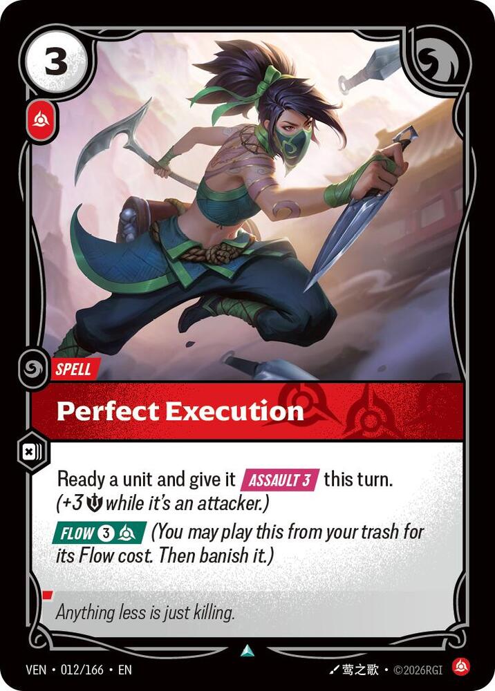 Perfect Execution - 012/166 - Vendetta (VEN) - Foil - Riftbound TCG Card