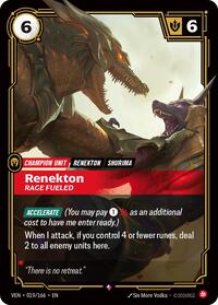 Renekton - Rage Fueled - 019/166 - Vendetta (VEN) - Foil
