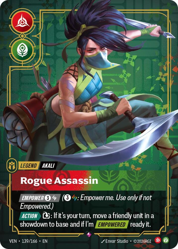 Akali - Rogue Assassin - 139/166 - Vendetta (VEN) - Foil