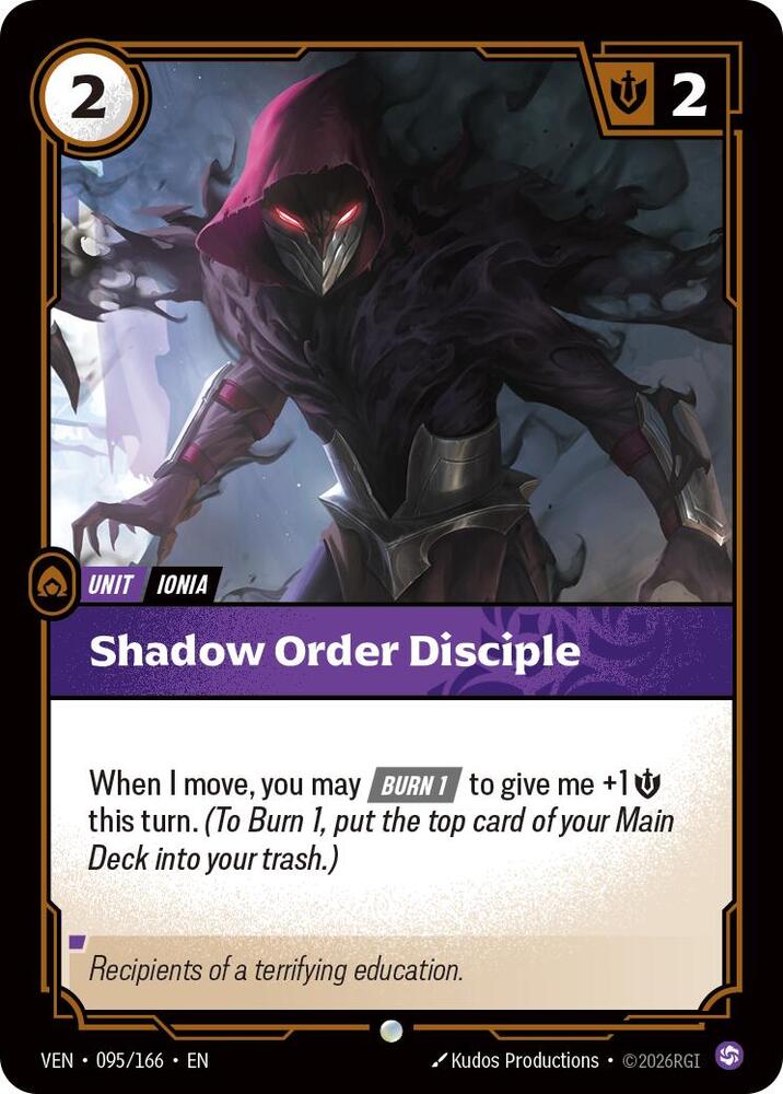 Shadow Order Disciple - 095/166 - Vendetta (VEN) - Foil