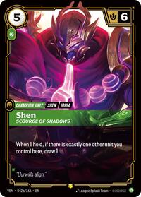 Shen - Scourge of Shadows (Alternate Art) - 042a/166 - Vendetta (VEN) - Foil