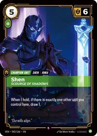 Shen - Scourge of Shadows - 042/166 - Vendetta (VEN) - Foil