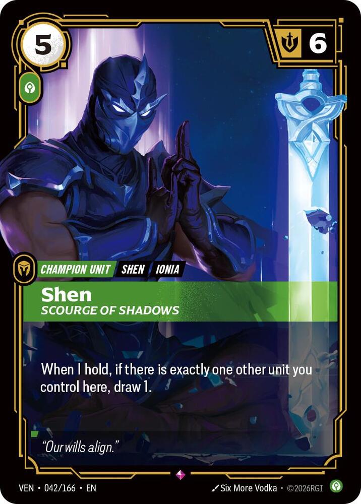 Shen - Scourge of Shadows - 042/166 - Vendetta (VEN) - Foil