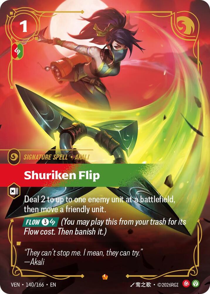 Shuriken Flip - 140/166 - Vendetta (VEN) - Foil