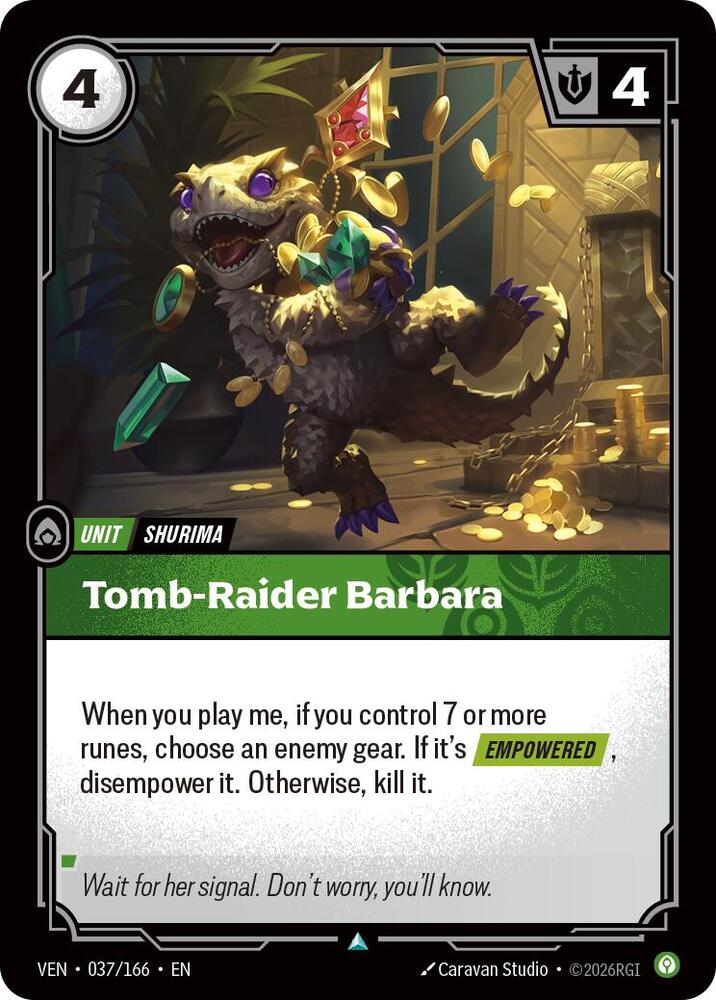 Tomb-Raider Barbara - 037/166 - Vendetta (VEN) - Foil